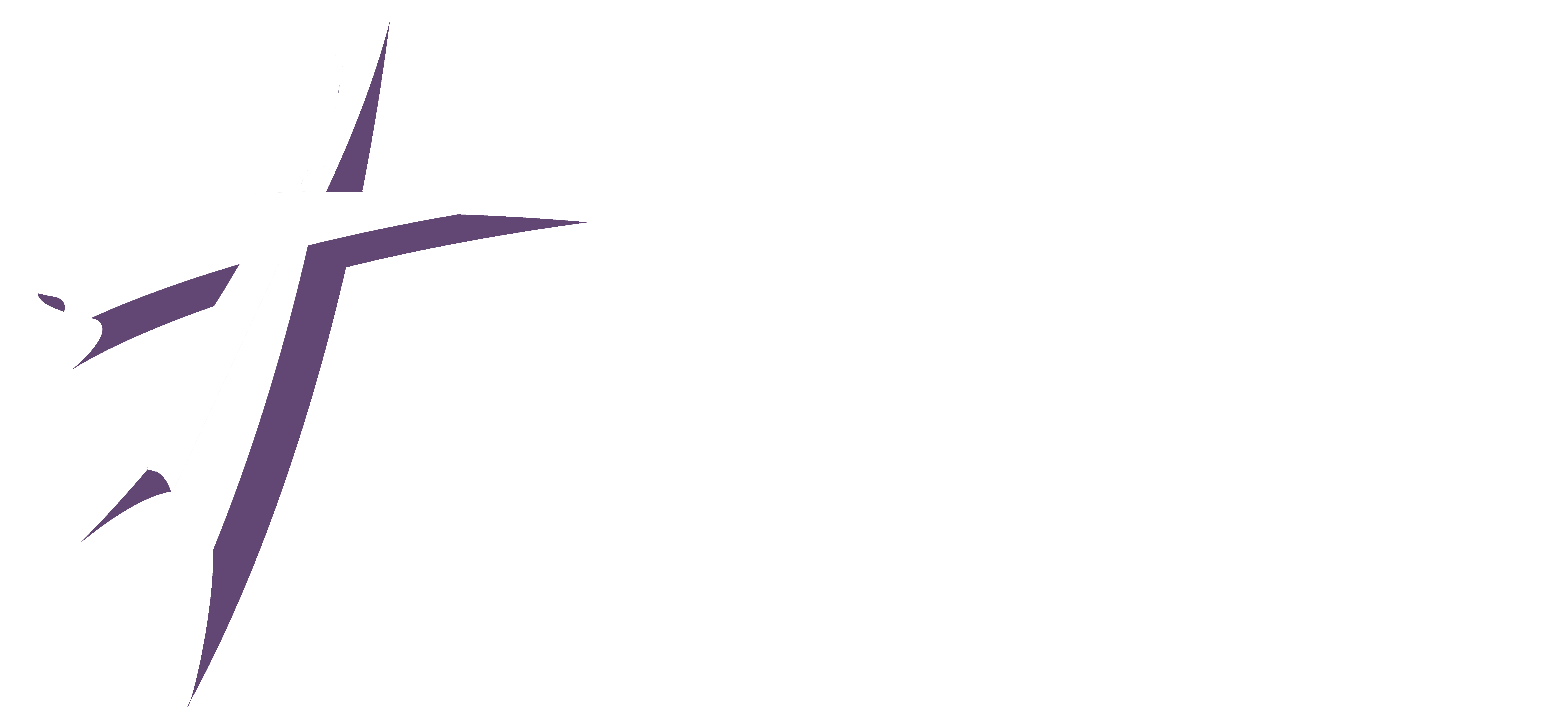 catholic charities of north louisiana logo white purple solid
